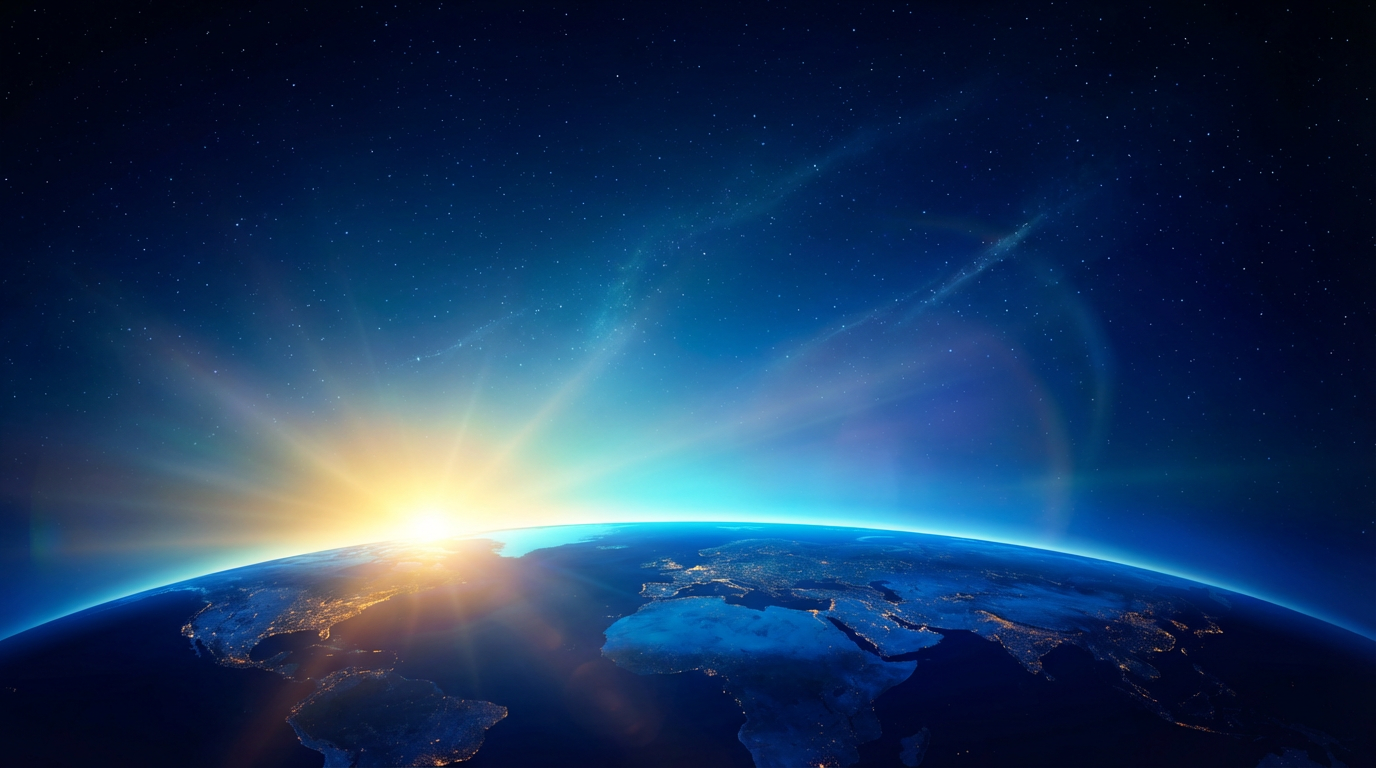 Earth Horizon at Dawn